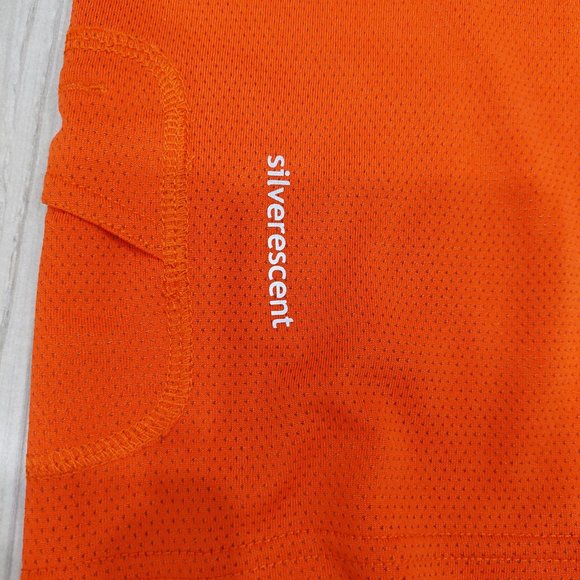 Lululemon Orange Silverescent Training Short Tee, Men's 2XL - Picture 5 of 9